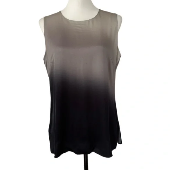 Kobi Halperin Ombre Sleeveless Blouse - Black and Gray - Picture 2 of 5